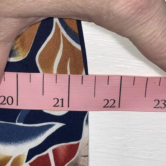 Vintage Hilo Hattie Hawaiian Original Maxi Dress Navy Tropical Floral XL 80s 90s - Picture 9 of 10